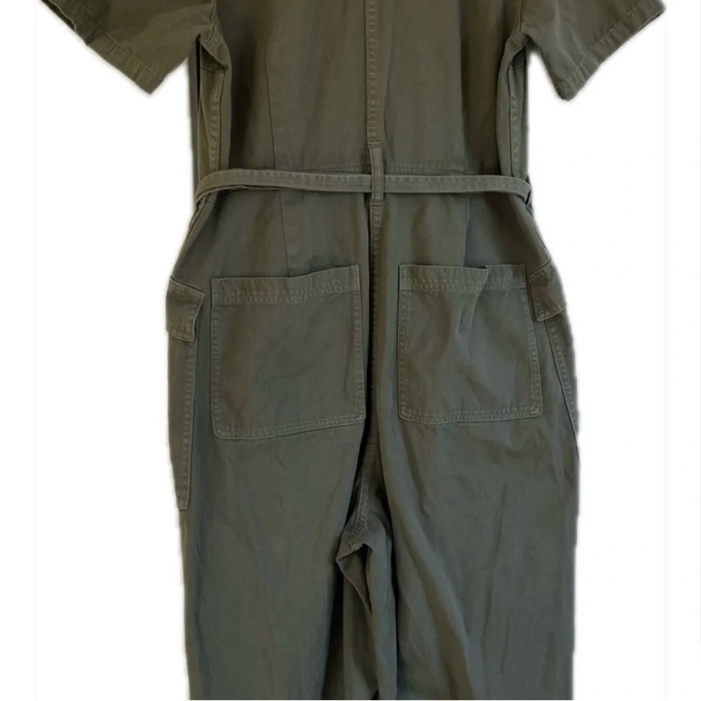 Madewell Olive Green Utility Dress - Picture 2 of 5